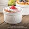 JoyJolt® White Embossed Porcelain Ramekins, 4ct.